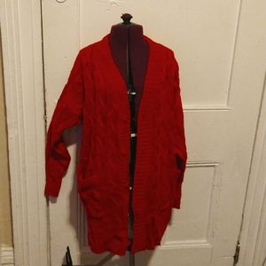 LuLaRoe Lucille cable knit cardigan, size S.